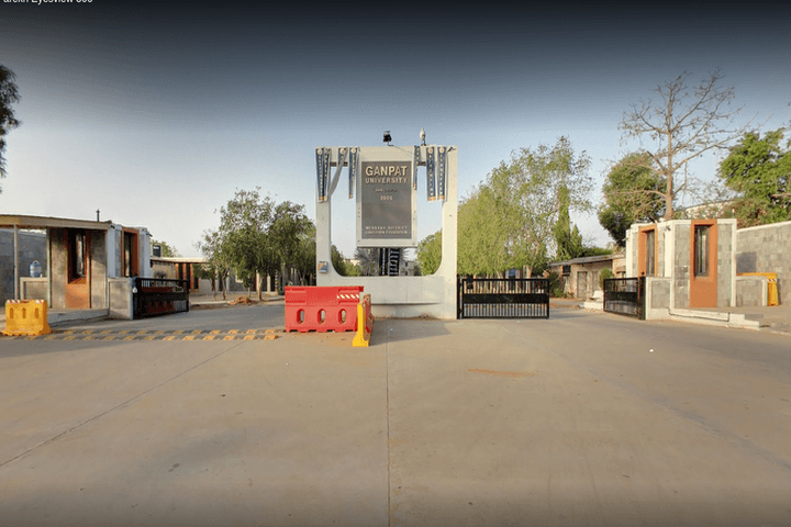 Ganpat University campus entrance